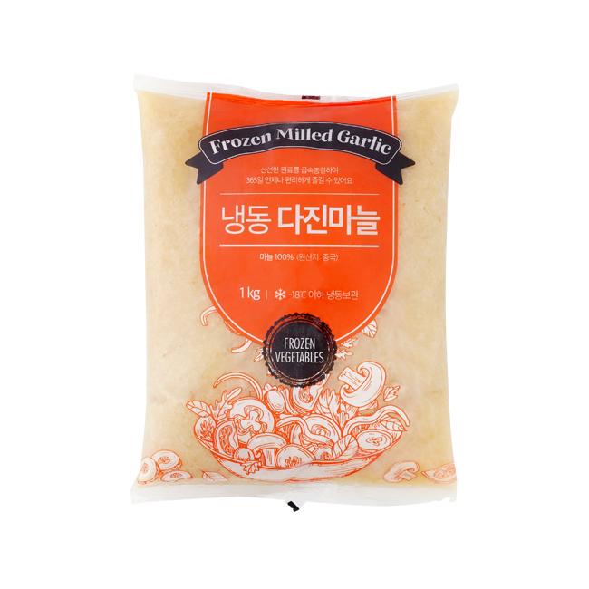 업소용 냉동 다진 마늘 1kg (마늘100%,간마늘) - 미트…