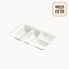 JM 트레이 4칸찬기 접시형 1박스 1200개
